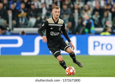 Turin, Italy. 16 April 2019. UEFA Champions League, Juventus Vs Ajax 1-2. Daley Sinkgraven, Ajax.