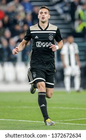 Turin, Italy. 16 April 2019. UEFA Champions League, Juventus Vs Ajax 1-2. Dusan Tadic, Ajax.