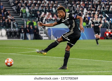 Turin, Italy. 16 April 2019. UEFA Champions League, Juventus Vs Ajax 1-2. David Neres, Ajax.