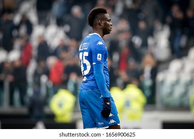 Turin, Italy. 16/02/2020. Italian Serie A Soccer Championship. Juventus Vs Brescia 2-0. Mario Balotelli, Brescia.