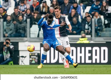 Turin, Italy. 16/02/2020. Italian Serie A Soccer Championship. Juventus Vs Brescia 2-0. Mario Balotelli, Brescia.