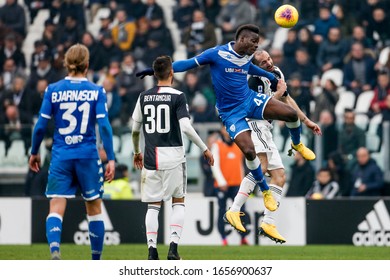 Turin, Italy. 16/02/2020. Italian Serie A Soccer Championship. Juventus Vs Brescia 2-0. Mario Balotelli, Brescia.