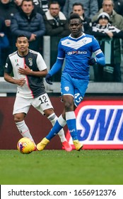 Turin, Italy. 16/02/2020. Italian Serie A Soccer Championship. Juventus Vs Brescia 2-0. Mario Balotelli, Brescia.