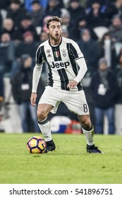 Turin, Italy. 17 December 2016. Football Match Of Campionato Italiano Di SerieA, Juventus Vs Roma 1-0. Claudio Marchisio, Juventus.