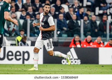 Turin, Italy. 19 October 2019. Campionato Italiano Di SerieA, Juventus Vs Bologna 2-1. Sami Khedira, Juventus.