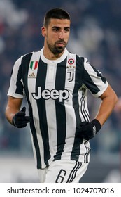 Turin, Italy. 23 December 2017. Campionato Italiano Di SerieA, Juventus Vs Roma 1-0. Sami Khedira, Juventus.