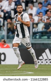 Turin, Italy. 25 August 2018. Campionato Italiano Di SerieA, Juventus Vs Lazio 2-0. Emre Can, Juventus. 