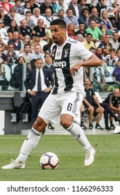 Turin, Italy. 25 August 2018. Campionato Italiano Di SerieA, Juventus Vs Lazio 2-0. Sami Khedira, Juventus. 