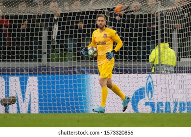 Turin, Italy. 26 November 2019. UEFA Champions League, Juventus Vs Atletico Madrid 1-0. Jan Oblak, Goalkeeper Atletico Madrid.