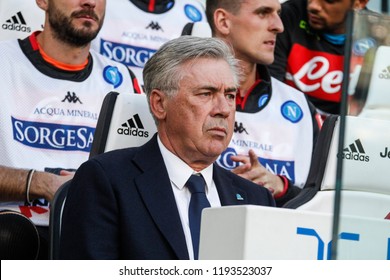 Turin, Italy. 29-09-2019. Campionato Italiano Serie A. Juventus Vs Napoli 3-1. Carlo Ancelotti, Manager Napoli.