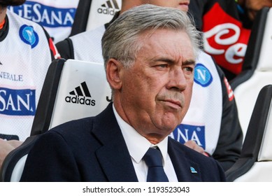 Turin, Italy. 29-09-2019. Campionato Italiano Serie A. Juventus Vs Napoli 3-1. Carlo Ancelotti, Manager Napoli.