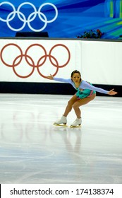 TURIN, ITALY - FEBRUARY 24, 2006: Ando Miki (Japan) Performs During The Winter Olympics Female's Final Of The Figure Ice Skating.