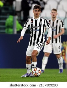 TURIN, ITALY - MARCH 16, 2022: 
Paulo Dybala in action
during the UEFA Champions League 2021-2022 JUVENTUS v VILLARREAL at Allianz Stadium. 