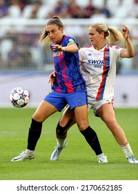 Turin, ITALY - May 21, 2022: 
Alexia Putellas And  Lindsey Horan In Action
During The UEFA Women's Champions League Final Barcelona FC V Olympique Lyonnais At The Juventus Stadium.
