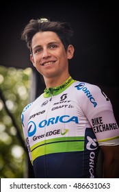 Turin, Italy May 29, 2016; Esteban Chaves, Orica Team,   On The Final Podium Of  The Tour Of Italy 2016 With Arrival In Turin.