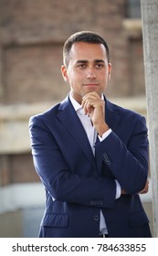 Turin, Italy - September 17, 2017: Luigi Di Maio, Political Leader Of The 5-star Movement