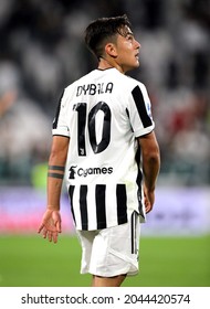 TURIN, ITALY - SEPTEMBER 19, 2021: 
Paulo Dybala looks on 
during the Serie A 2021-20212 JUVENTUS v MILAN at Allianz Stadium. 