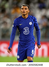 TURIN, ITALY - SEPTEMBER 29, 2021: 
Thiago Silva Looks On 
During The UEFA Champions League 2021-2022 JUVENTUS V CHELSEA At Allianz Stadium. 