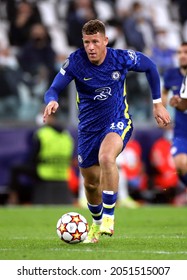 TURIN, ITALY - SEPTEMBER 29, 2021: 
Ross Barkley In Action 
During The UEFA Champions League 2021-2022 JUVENTUS V CHELSEA At Allianz Stadium. 