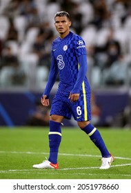 TURIN, ITALY - SEPTEMBER 29, 2021: 
Thiago Silva Looks On 
During The UEFA Champions League 2021-2022 JUVENTUS V CHELSEA At Allianz Stadium. 