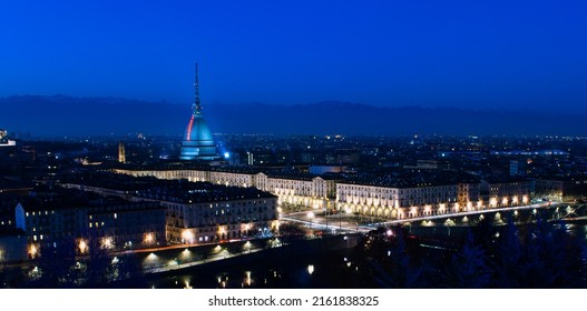 Turin Landscape With Mole Antonelliana View