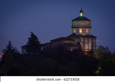 Turin Monte dei Cappuccini at night