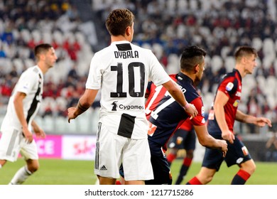 TURIN - OCT 20, 2018:  Paulo Dybala. Juventus F.C. - Genoa C.F.C. Alliaz Stadium. Italian league Serie A.