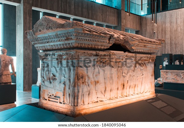 Turkey 19092020 Ancient Roman Grave Troya Stock Photo 1840095046 ...