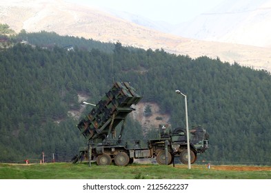 Kahramanmaraş, Turkey - 29 Ocak 2013: The American Missile Defense System Patriots Was Deployed To Turkey.