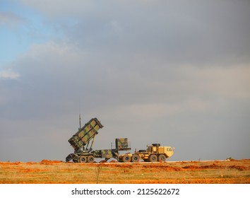 Kahramanmaraş, Turkey - 29 Ocak 2013: The American Missile Defense System Patriots Was Deployed To Turkey.