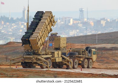 Kahramanmaraş, Turkey - 29 Ocak 2013: The American Missile Defense System Patriots Was Deployed To Turkey.