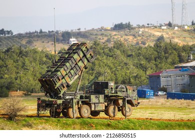 Kahramanmaraş, Turkey - 29 Ocak 2013: The American Missile Defense System Patriots Was Deployed To Turkey.