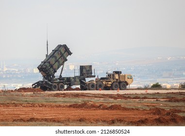 Kahramanmaraş, Turkey - 29 Ocak 2013: The American missile defense system Patriots was deployed to Turkey.