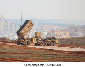 Kahramanmaraş, Turkey - 29 Ocak 2013: The American Missile Defense System Patriots Was Deployed To Turkey.