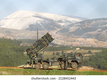 Kahramanmaraş, Turkey - 29 Ocak 2013: The American missile defense system Patriots was deployed to Turkey.
