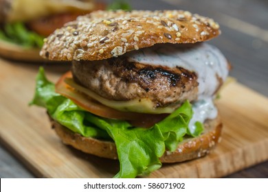 Turkey Burger With Blueberry