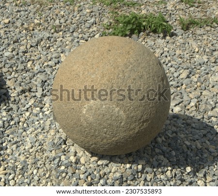 Turkey, Buyukada island, Museum of the Princes' Islands, stone cannonball