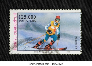 TURKEY - CIRCA 1998: A Stamp Printed In Turkey Shows Nagano 98, Circa 1998