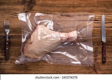 Turkey Drumstick In Plastic Shrink Wrap