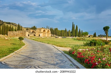 Turkey, A Gateway City In The Ancient City Of Hierapolis In Pamukkale.