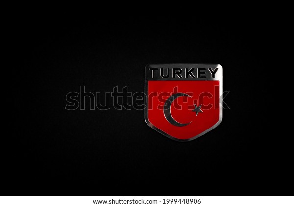 Turkey icon on black background. Template\
for copyspace designers. A beautiful background for computers,\
phones and smartphones.