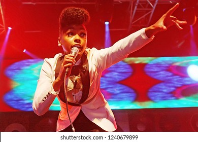 Turkey / Istanbul 06.08.2009 Janelle Monáe On Rock'n Coke Festival 