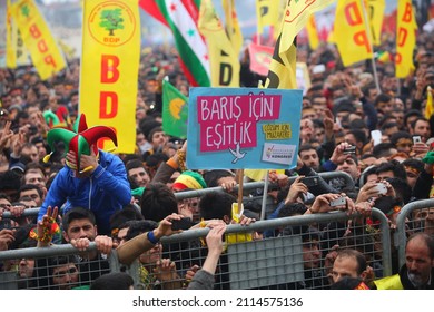 Diyarbakır, Turkey - January 20, 2012: Freedom Rally For Abdullah Öcalan Was Held By The Peace And Democracy Party (BDP).