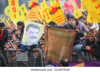 Diyarbakır, Turkey - January 20, 2012: Freedom Rally For Abdullah Öcalan Was Held By The Peace And Democracy Party (BDP).