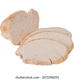 Turkey Meat Fillet Isolated On White