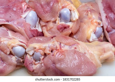 Turkey Meat, Wings, Thighs Background Close Up