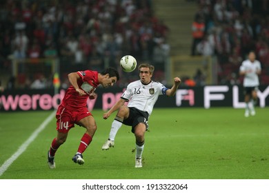 Turkey National Football Team Of Germany In The Qualifying Match 07 October 2011 Istanbul Was Defeated 3-1 In The Telecom Arena. (L) Arda Turan, Philipp Lahm