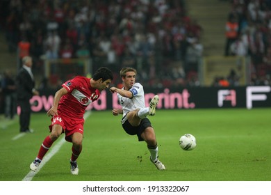 Turkey National Football Team Of Germany In The Qualifying Match 07 October 2011 Istanbul Was Defeated 3-1 In The Telecom Arena. (L) Arda Turan, Philipp Lahm