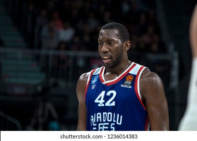 İstanbul / Turkey, November 20, 2018: Bryant Dunston During EuroLeague 2018-19 Round 8 Basketball Game Anadolu Efes Vs Maccabi FOX Tel Aviv Istanbul, Sinan Erdem Dome.