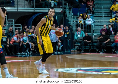 İstanbul / Turkey, November 5, 2018: Kostas Sloukas During Turkish Basketball Super League 2018-19 Week 4 Basketball Game Anadolu Efes Vs Fenerbahce Istanbul, Ulker Sports Arena.